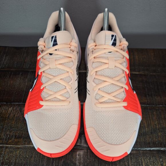 NEW Nike Zoom Challenge Womens Size 7 Pickleball Shoes Orange White FQ4155 801 - Picture 2 of 12